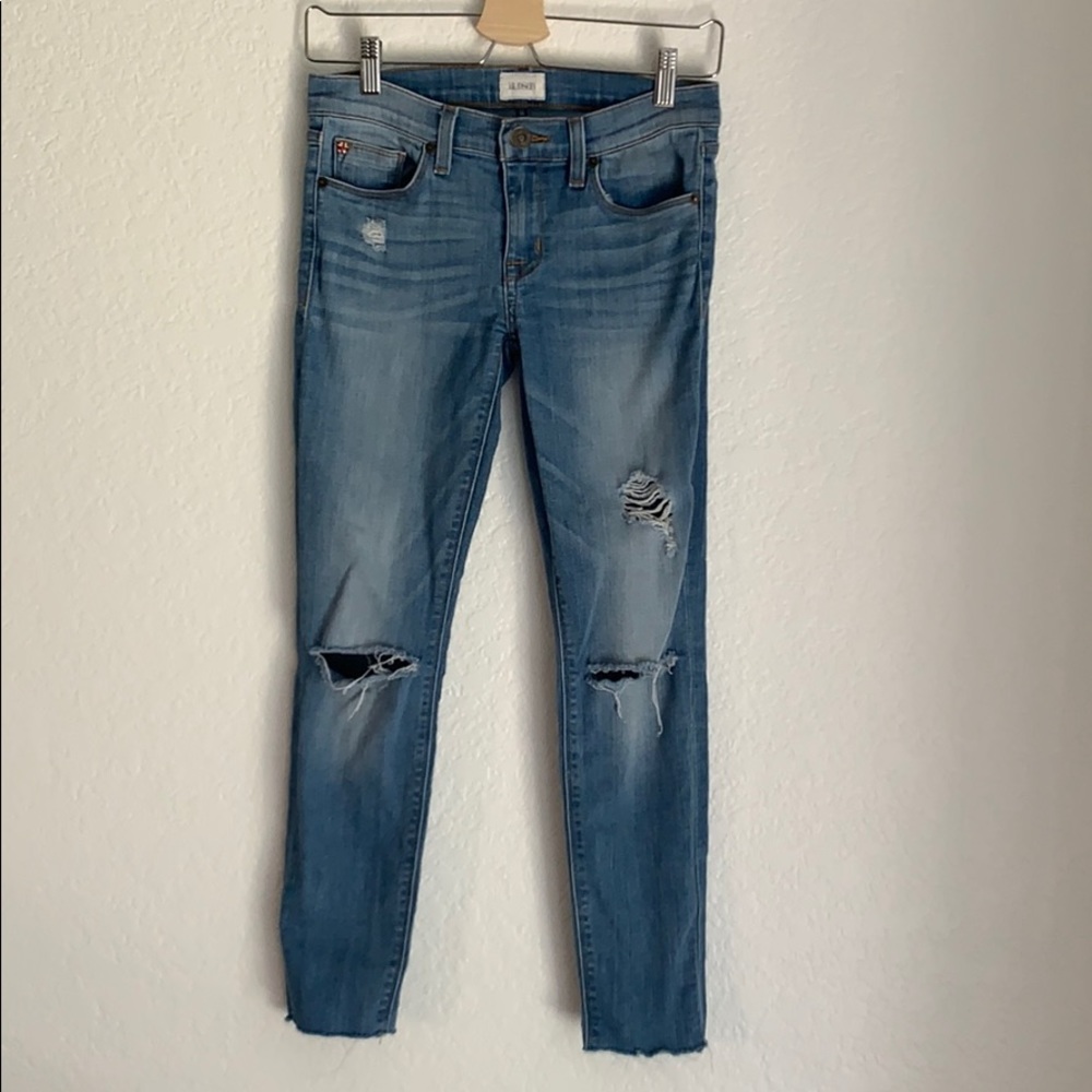 Distressed denim